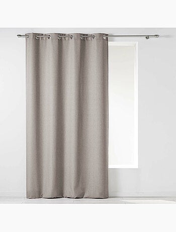 Rideau a oeillets chambray uni newton