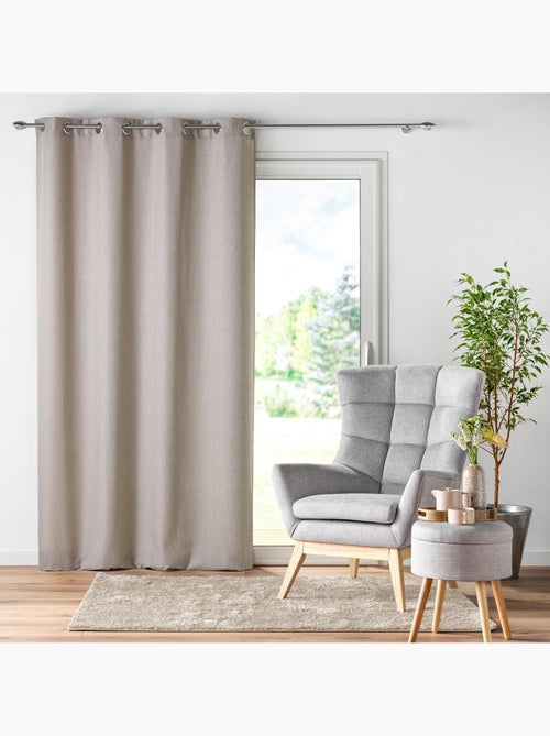 Rideau a oeillets chambray uni newton - Kiabi Rideau a oeillets chambray uni newton - Kiabi