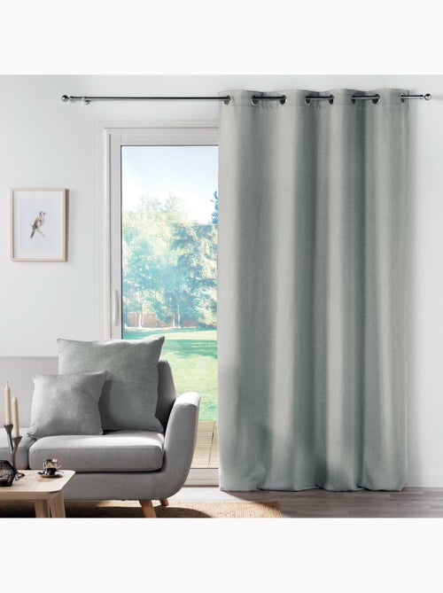 Rideau a oeillets chambray uni solena - Kiabi Rideau a oeillets chambray uni solena - Kiabi
