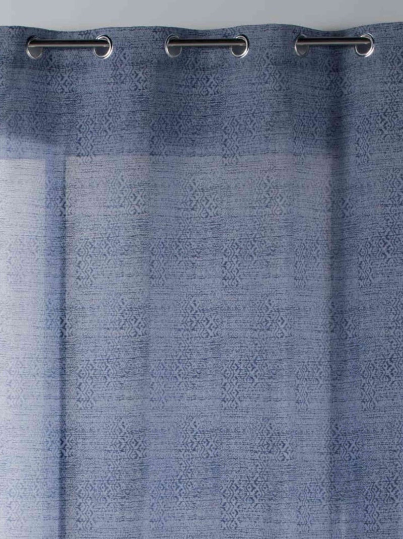 Rideau à œillets COBALT - Douceur D'intérieur Bleu marine - Kiabi