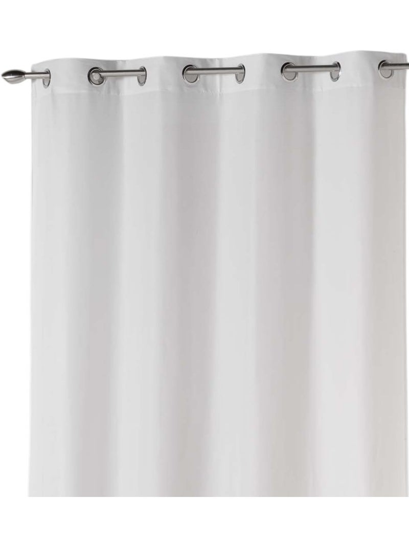 Rideau a oeillets Collection Absolu Blanc - Kiabi
