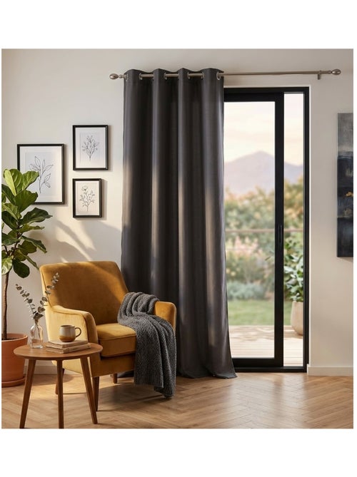 Rideau a oeillets Collection Absolu - Kiabi