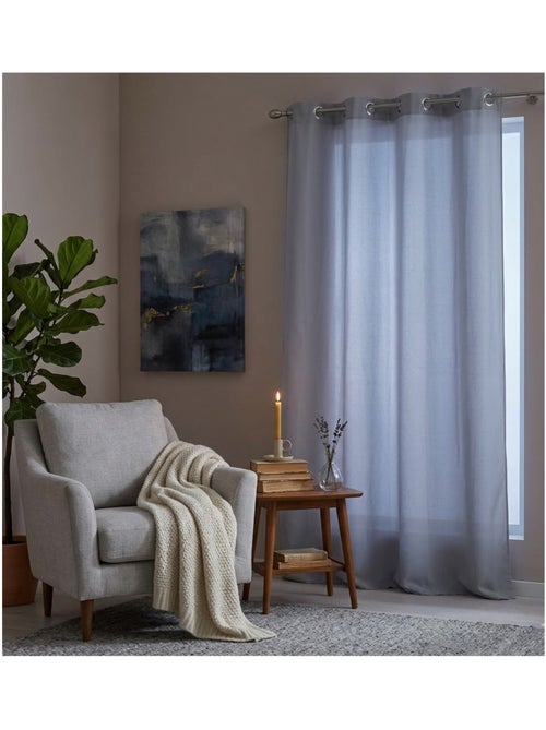 Rideau a oeillets Collection Absolu - Kiabi