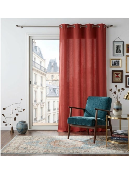 Rideau a oeillets Collection Absolu - Kiabi