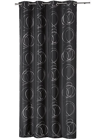 Rideau a oeillets Collection Argent bulle