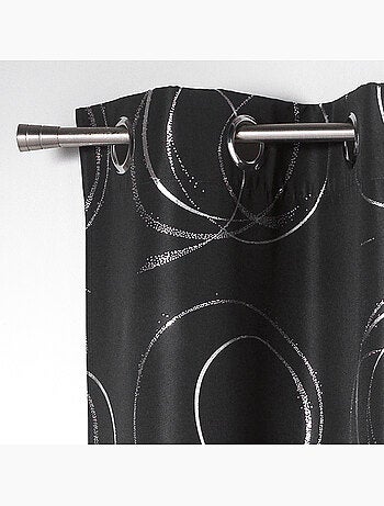 Rideau a oeillets Collection Argent bulle