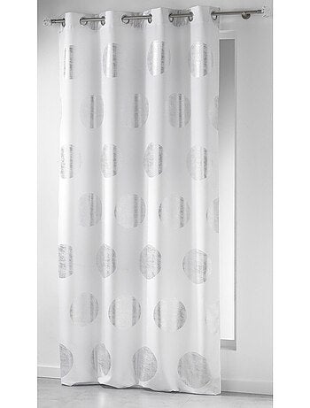 Rideau a oeillets Collection Argent Platine