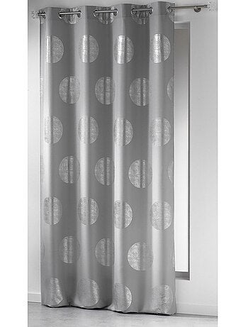 Rideau a oeillets Collection Argent Platine