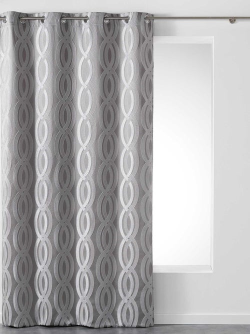 Rideau a oeillets Collection Miriade - Kiabi