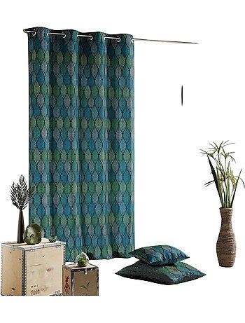 Rideau a oeillets collection winter green 140 x 260 cm