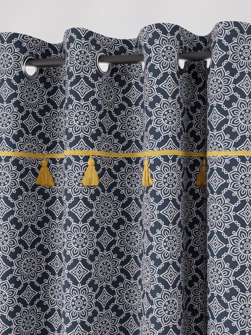 Rideau à oeillets coton 135x250 cm ESMERALDA, par Soleil d'ocre - Kiabi