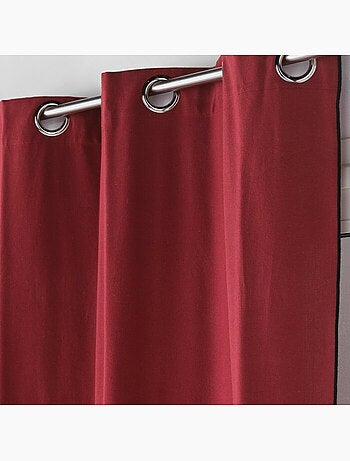 Rideau à oeillets coton recyclé Mistraline