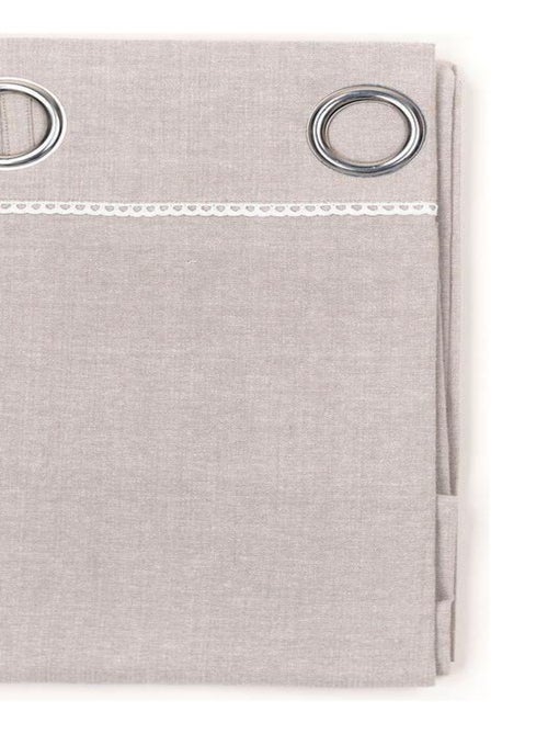 Rideau à oeillets coton uni CHARME - Kiabi Rideau à oeillets coton uni CHARME - Kiabi