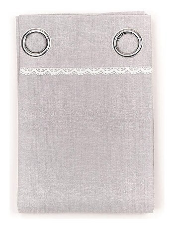 Rideau à oeillets coton uni CHARME