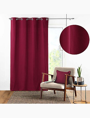 Rideau à Œillets – Coton Uni Panama