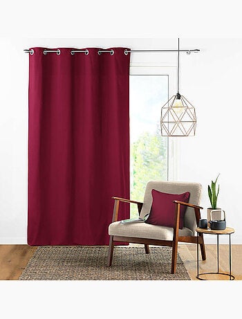 Rideau à Œillets – Coton Uni Panama