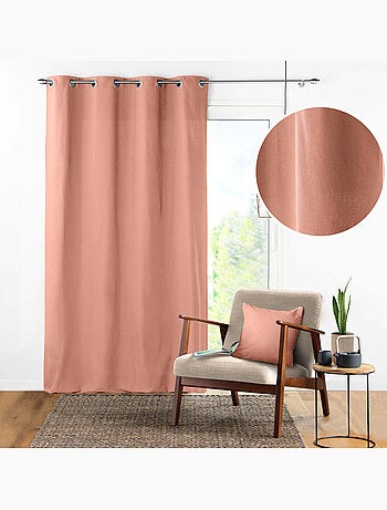 Rideau à Œillets – Coton Uni Panama