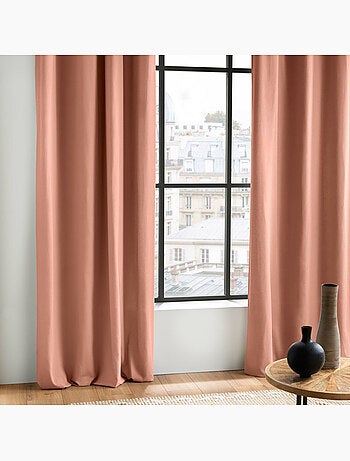 Rideau à Œillets – Coton Uni Panama