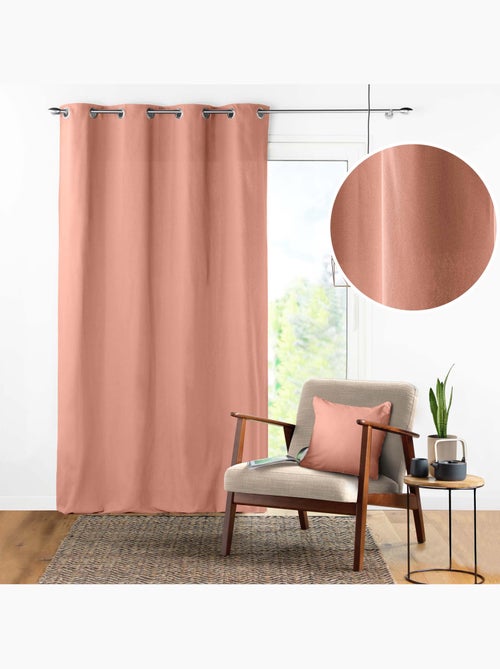 Rideau à Œillets – Coton Uni Panama - Kiabi