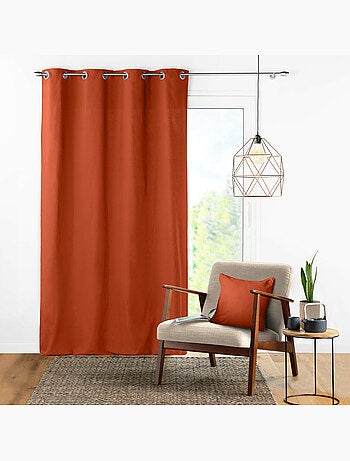 Rideau à Œillets – Coton Uni Panama