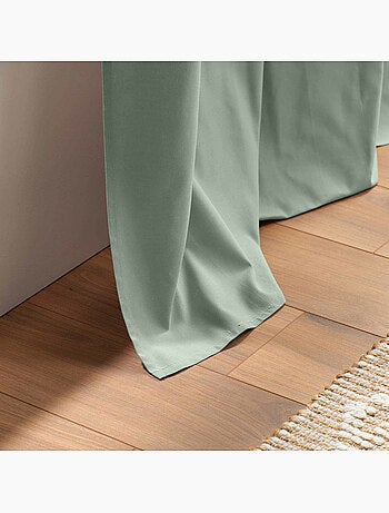 Rideau à Œillets – Coton Uni Panama