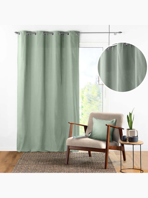 Rideau à Œillets – Coton Uni Panama - Kiabi