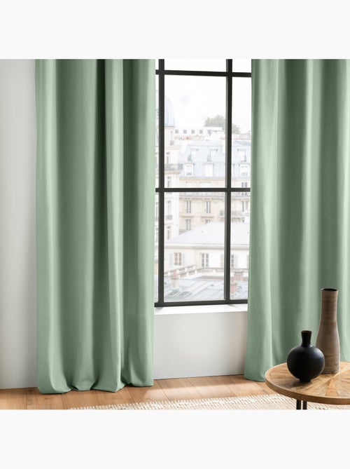 Rideau à Œillets – Coton Uni Panama - Kiabi