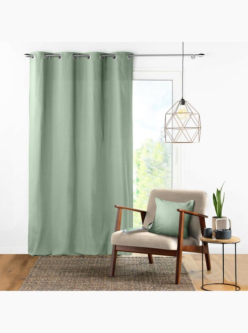 Rideau à Œillets – Coton Uni Panama - Kiabi