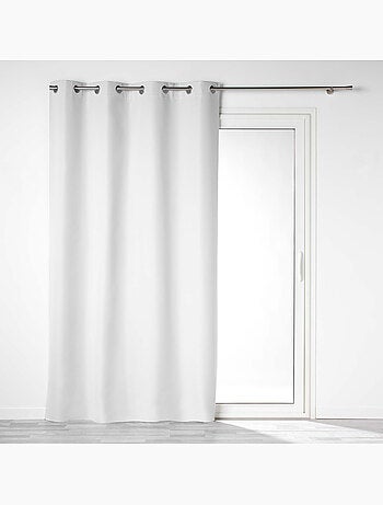 Rideau à oeillets double face 100% occultant/satiné - Obscure