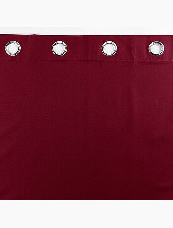 Rideau à oeillets double face 100% occultant/satiné - Obscure