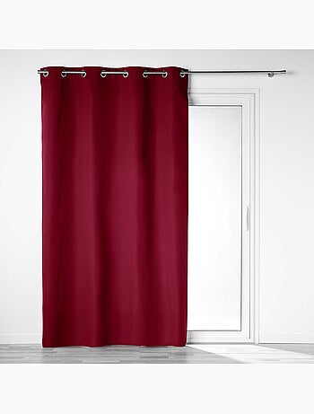 Rideau à oeillets double face 100% occultant/satiné - Obscure