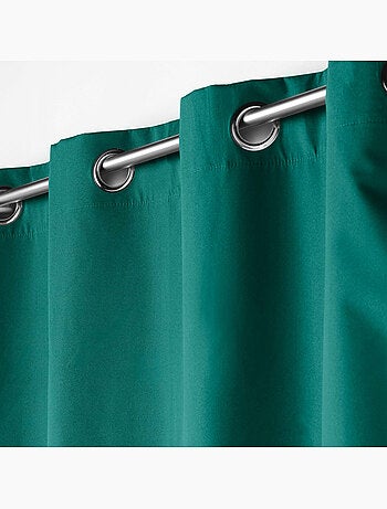 Rideau à oeillets double face 100% occultant/satiné - Obscure