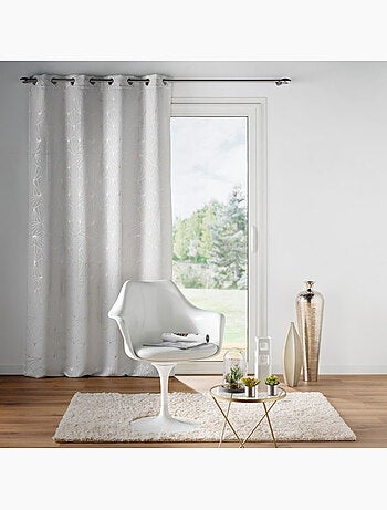 Rideau à Oeillets ECLAT, Occultant Imprimé Métallisé