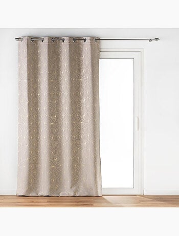 Rideau à Oeillets ECLAT, Occultant Imprimé Métallisé