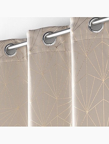 Rideau à Oeillets ECLAT, Occultant Imprimé Métallisé