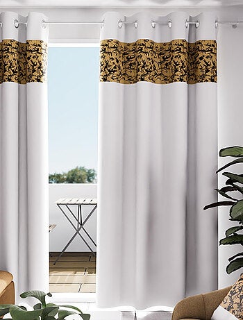 Rideau à oeillets en coton 135x250 cm MAYLINE, par Soleil d'Ocre