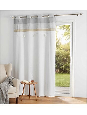 Rideau à oeillets en coton Iliades