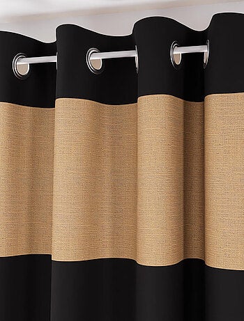 Rideau à oeillets en coton lavé 135x250 cm JUTE, par Soleil d'Ocre