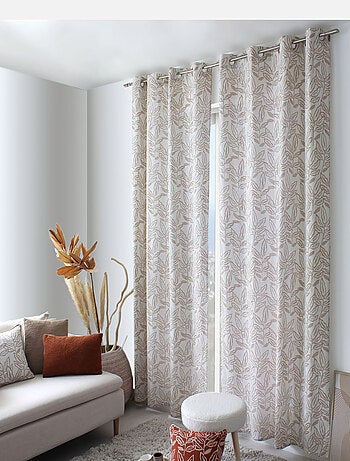 Rideau à oeillets en coton recyclé Chambray