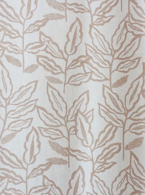 Rideau à oeillets en coton recyclé Chambray - Kiabi