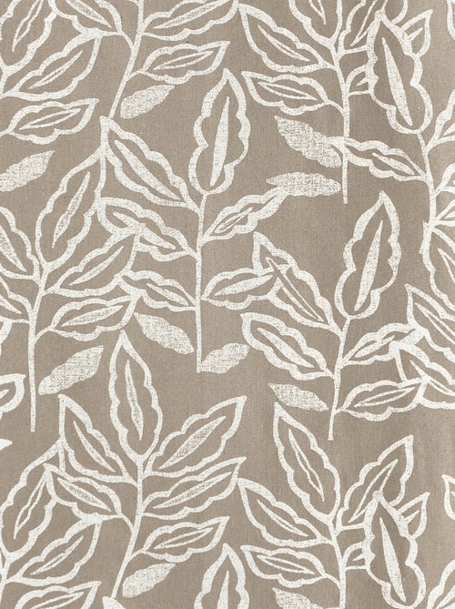 Rideau à oeillets en coton recyclé Chambray - Kiabi