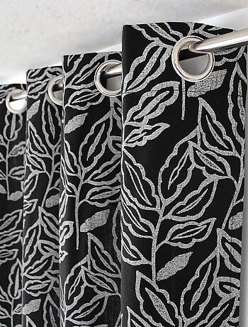 Rideau à oeillets en coton recyclé Chambray