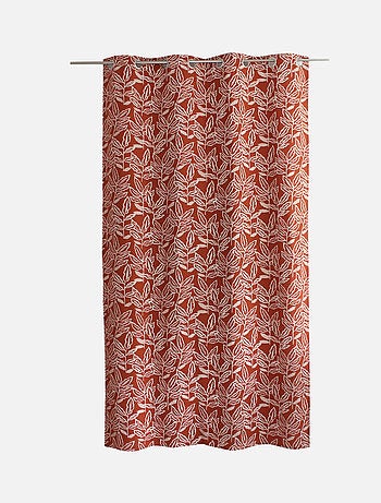 Rideau à oeillets en coton recyclé Chambray
