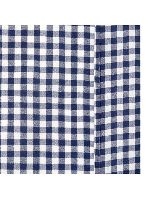 Rideau à oeillets en coton vichy - Kiabi