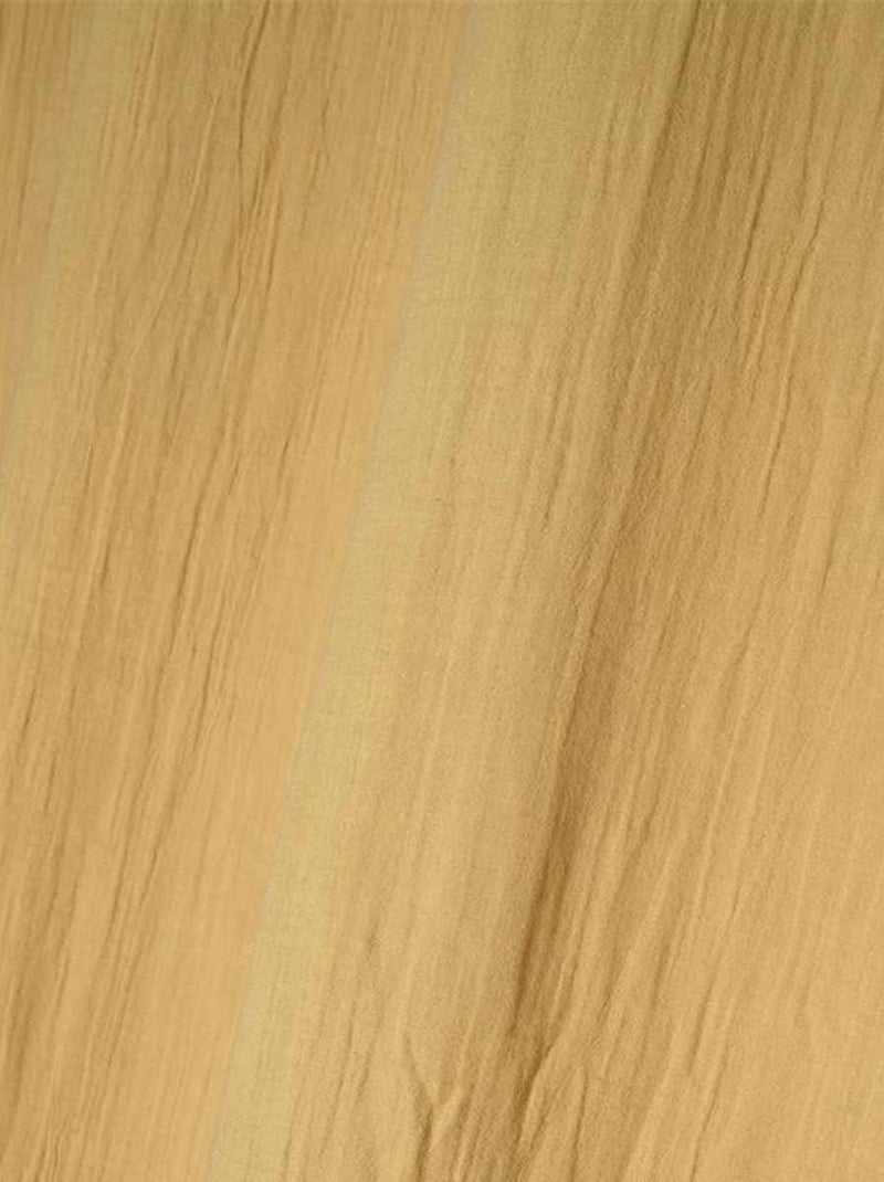 Rideau à oeillets en double gaze de coton Moutarde - Kiabi