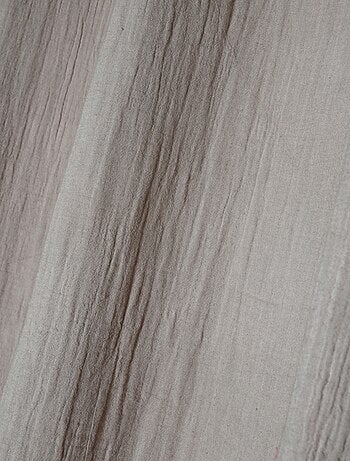Rideau à oeillets en gaze de coton