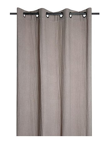 Rideau a oeillets en gaze de coton Pop color