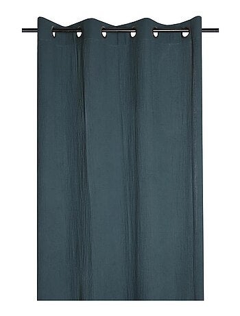 Rideau a oeillets en gaze de coton Pop color