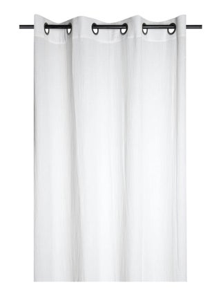 Rideau a oeillets en gaze de coton Pop color