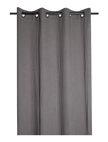 Rideau a oeillets en gaze de coton Pop color